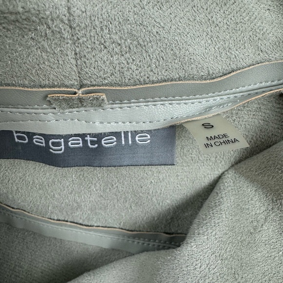 Bagatelle‎ Womens Vegan Faux Leather Drape Open Jacket size Small - Picture 6 of 8